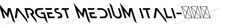 Margest Medium Itali字体转换